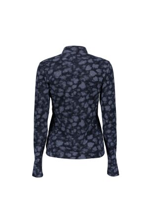 Geisha Geisha top turtle aop rhinestones 62585-14 T-shirt Lange mouw 685 dark blue/silver