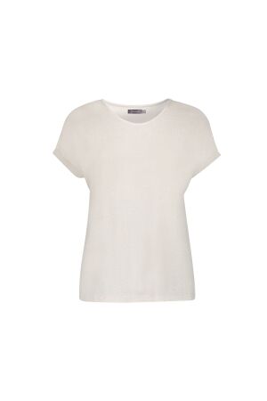 Geisha Geisha top shimmer 62549-24 T-shirt Korte mouw 720 sand