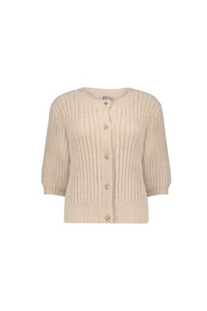 Geisha Geisha cardigan with buttons ss 64844-14 Vest 721 light sand