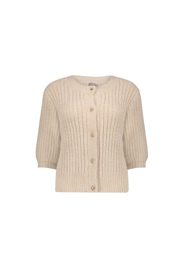 Geisha cardigan with buttons ss 64844-14 721 light sand