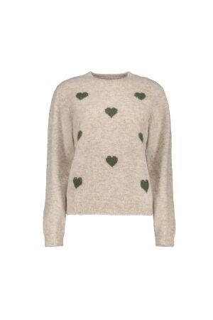 Geisha Geisha pullover hearts 64868-70 Trui 720 sand/army