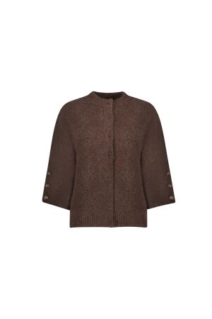 Geisha Geisha cardigan cape 64842-14 Vest 775 brown