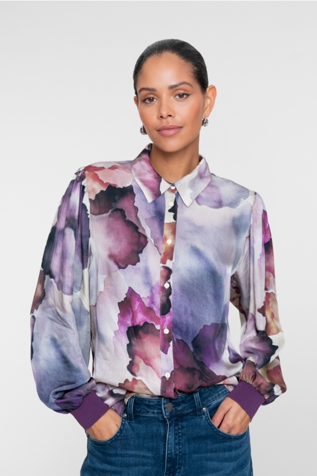Geisha blouse 63906-20 718 ecru/purple