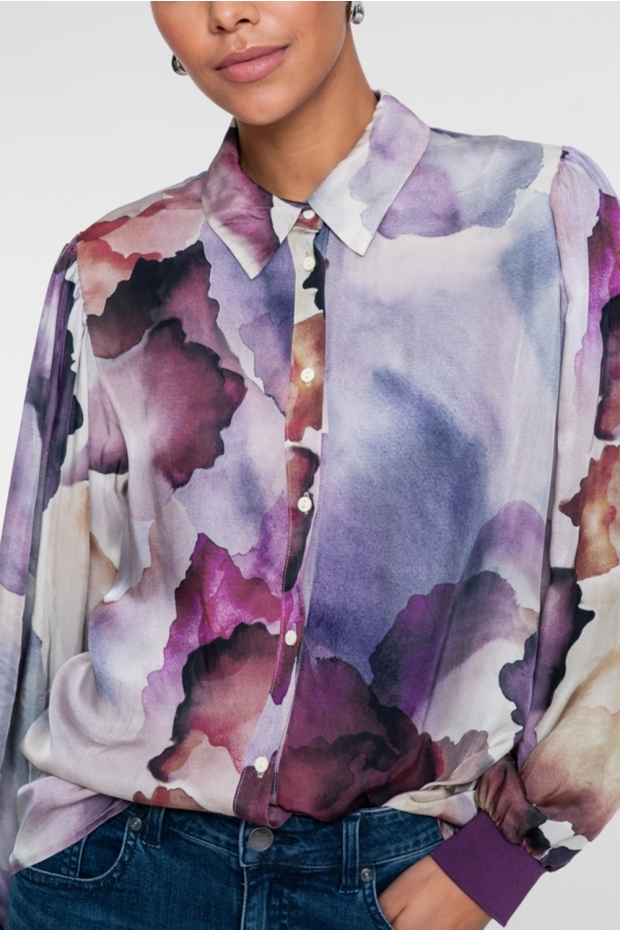 Geisha blouse 63906-20 718 ecru/purple
