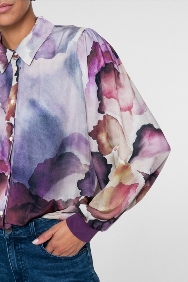 Geisha blouse 63906-20 718 ecru/purple