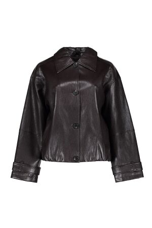 Geisha Geisha jacket pu 65562-19 Jackets 785 dark brown