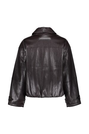 Geisha Geisha jacket pu 65562-19 Jackets 785 dark brown