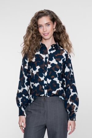 Geisha Geisha blouse 63667-20 Blouse 720 sand/blue