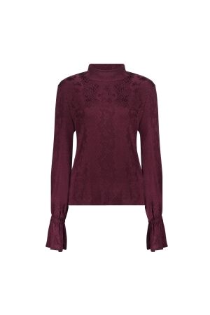 Geisha Geisha top 62670-20 T-shirt Lange mouw 470 bordeaux