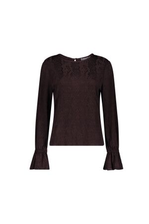 Geisha Geisha top 62664-20 T-shirt Lange mouw 775 brown