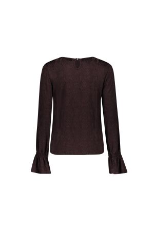 Geisha Geisha top 62664-20 T-shirt Lange mouw 775 brown