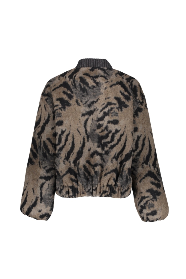 Geisha Jacket hairy animal 65517-10 999 black/grey/brown
