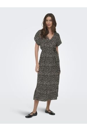 Only Only onlzilla adele ss long dress noos wvn Jurken black