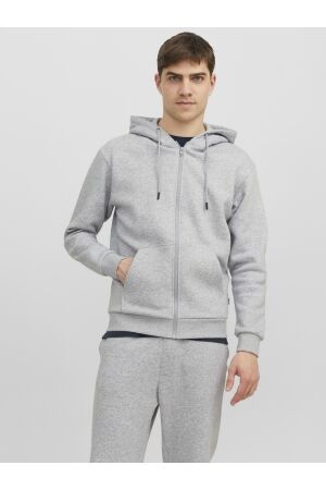 Jack & Jones Jack & Jones jjebradley sweat zip hood noos 12249342 Vest 4385559 light grey melange