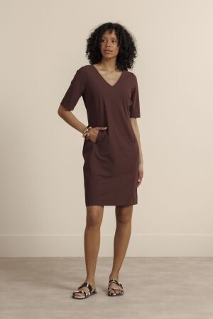 Studio Anneloes Studio Anneloes silvie ssl dress 14001 Jurk 8600 chestnut