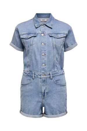 Only Only onlcastel s/s dnm playsuit azg noos Jumpsuit light blue denim