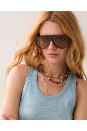 Summum Summum rib tanktop cotton rib 3s4873-5138 Tops en Singlets 431 glacier blue