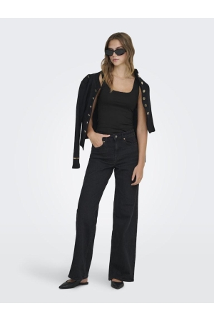 Only Only onlea s/l 2-ways fit top jrs noos 15278090 Tops en Singlets black