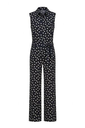 Studio Anneloes Studio Anneloes angelie dot sls jumpsuit 14422 Jumpsuit 9017 black/ecru