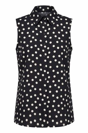 Studio Anneloes Studio Anneloes bobby dot sls blouse 14426 Blouse 9017 black/ecru