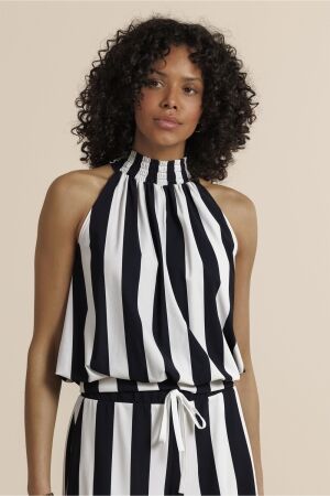 Studio Anneloes Studio Anneloes jantje stripe top 14430 Tops en Singlets 9017 black/ecru