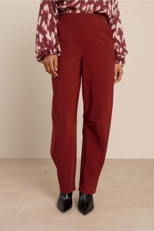Studio Anneloes Studio Anneloes marlis bonded barrel trousers 14292 Broek 3900 red wine