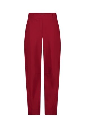 Studio Anneloes Studio Anneloes marlis bonded barrel trousers 14292 Broek 3900 red wine