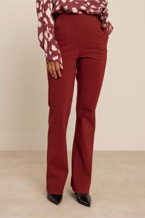 Studio Anneloes Studio Anneloes flair bonded trousers 14293 Flared 3900 red wine