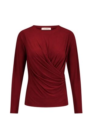 Studio Anneloes Studio Anneloes janice top 14303 T-shirt Lange mouw 3900 red wine