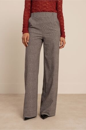Studio Anneloes Studio Anneloes lexie tweed look trousers 14305 Broek 9014 black/kit