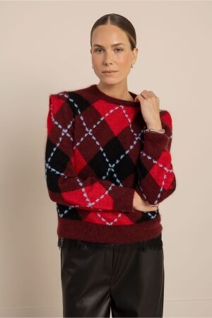Studio Anneloes Studio Anneloes arly argyle pullover 14315 Trui 9997 multi color