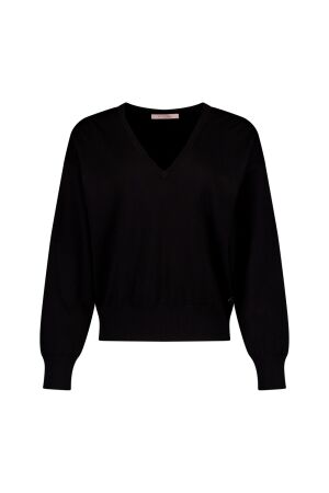 Studio Anneloes Studio Anneloes ruth vneck pullover 14317 Trui 9000 black