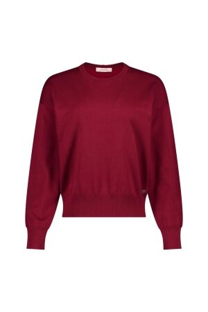 Studio Anneloes Studio Anneloes ruth round neck pullover 14322 Trui 3900 red wine