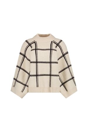 Studio Anneloes Studio Anneloes cecile check pullover 14324 Trui 1490 kit/black