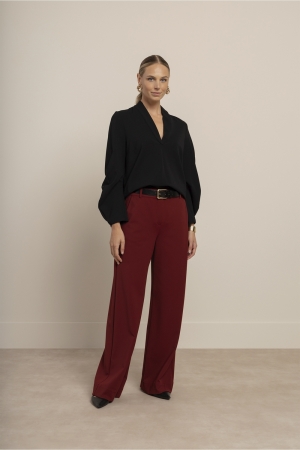 Studio Anneloes Studio Anneloes luz twill trousers 14330 Broek 3900 red wine