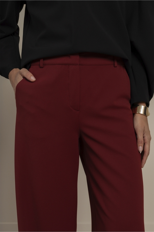 Studio Anneloes Luz twill trousers 14330 3900 red wine