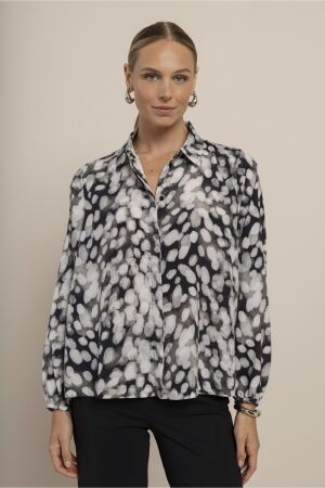 Studio Anneloes Studio Anneloes diny blouse 14333 Blouse 9011 black/off white