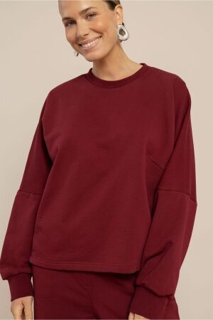 Studio Anneloes Studio Anneloes costa ls round neck sweater 14335 Sweater 3900 red wine