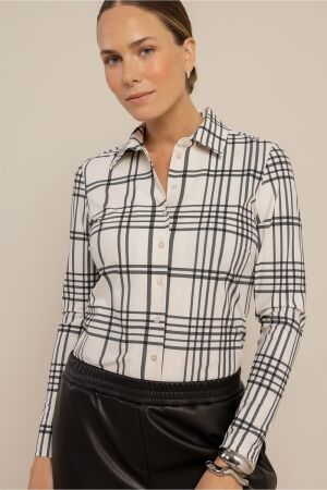 Studio Anneloes Studio Anneloes poppy check shirt 14371 1497 kit/mid grey
