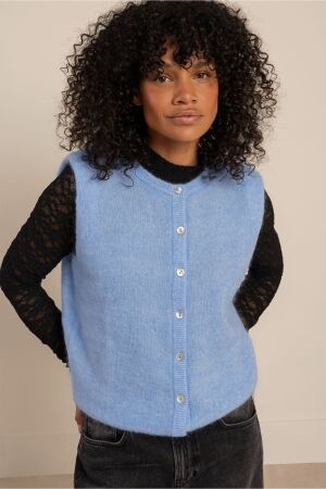 Studio Anneloes Studio Anneloes bibi sls cardigan 14451 Vest 6701 winter blue