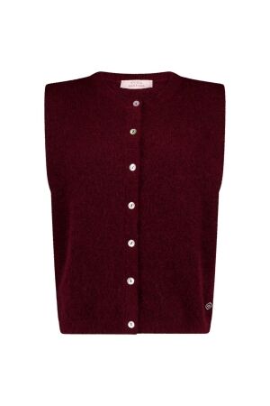 Studio Anneloes Studio Anneloes bibi sls cardigan 14451 Vest 3900 red wine