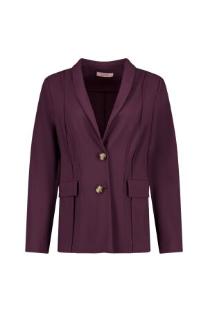 Studio Anneloes Studio Anneloes frenchy bonded blazer 14200 Blazers 4800 aubergine