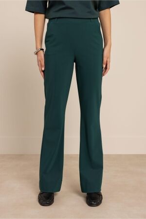 Studio Anneloes Studio Anneloes flair bonded trousers 14201 Flared 8300 dark teal