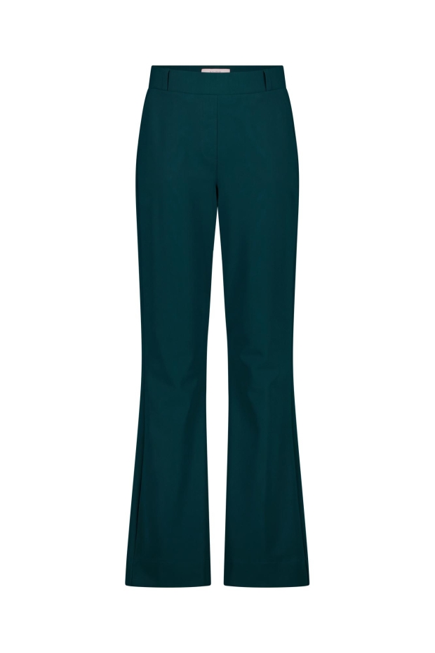 Studio Anneloes Flair bonded trousers 14201 8300 dark teal