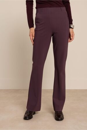 Studio Anneloes Studio Anneloes flair bonded trousers 14201 Flared 4800 aubergine
