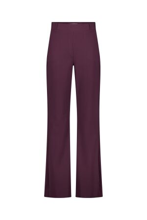 Studio Anneloes Studio Anneloes flair bonded trousers 14201 Flared 4800 aubergine