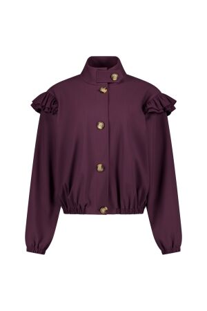 Studio Anneloes Studio Anneloes marie bonded bomber jacket 14203 Jackets 4800 aubergine