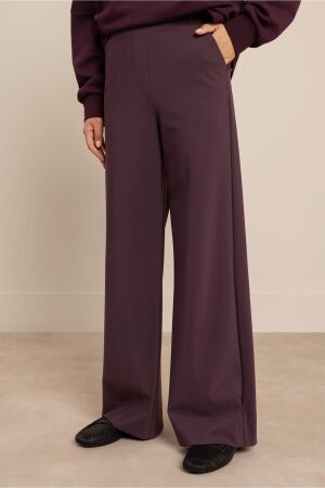 Studio Anneloes Studio Anneloes lexie bonded trousers 14204 Broek 4800 aubergine