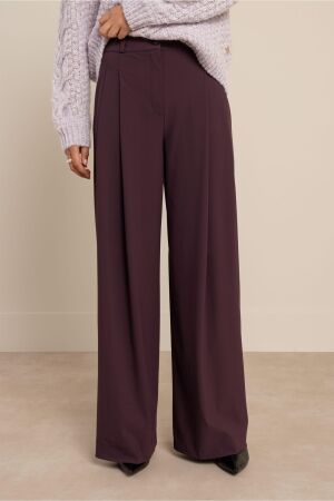 Studio Anneloes Studio Anneloes scully trousers 14206 Broek 4800 aubergine