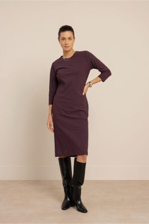 Studio Anneloes Studio Anneloes winny dress 14207 Jurk 4800 aubergine